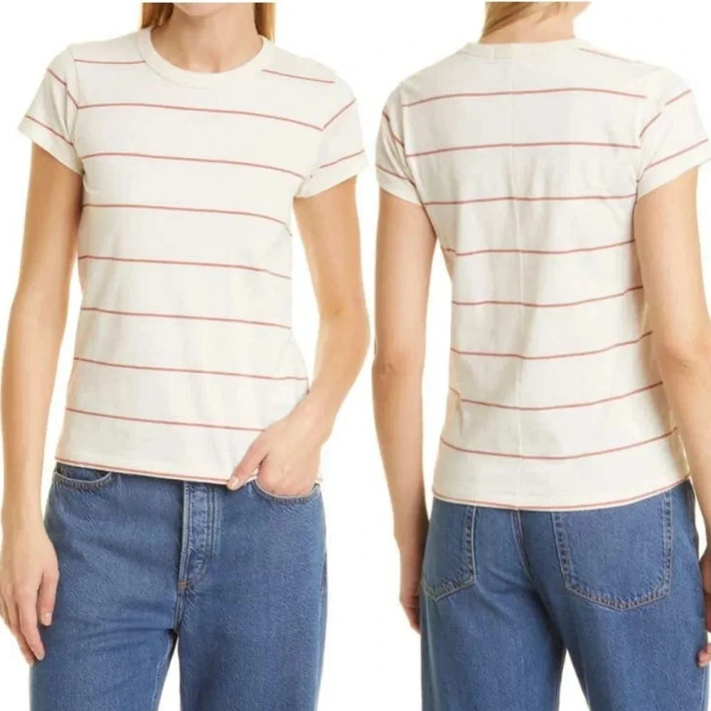 NWT Rag & Bone The Stripe Organic Cotton T-shirt XS
